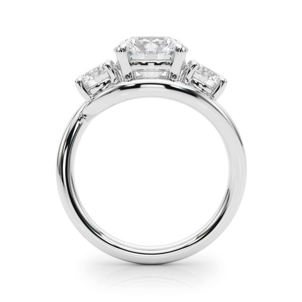 Round Three-Stone Diamond Engagement Ring · 2.00 ct tw