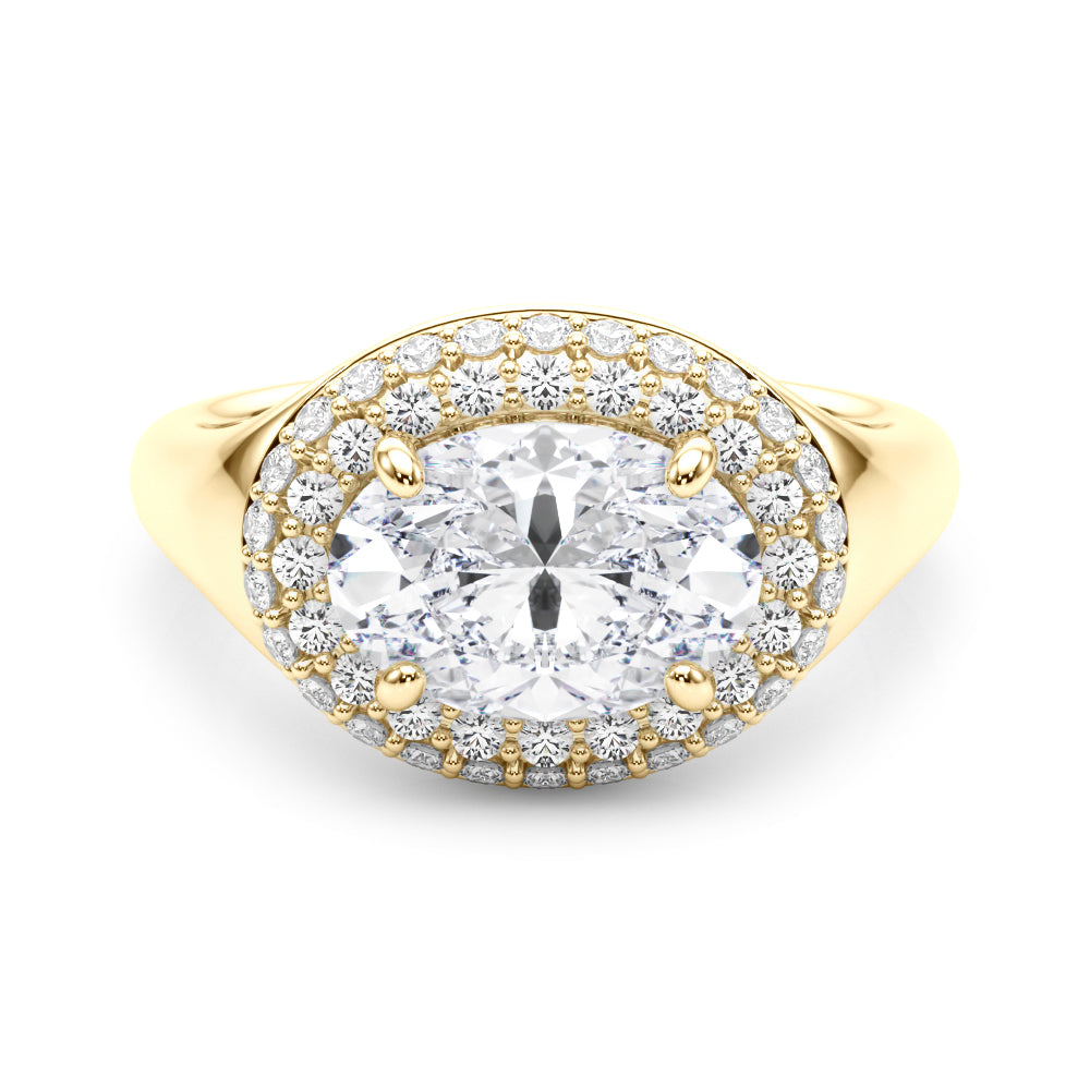 Oval Trellis Diamond Engagement Ring · 0.46 ct tw