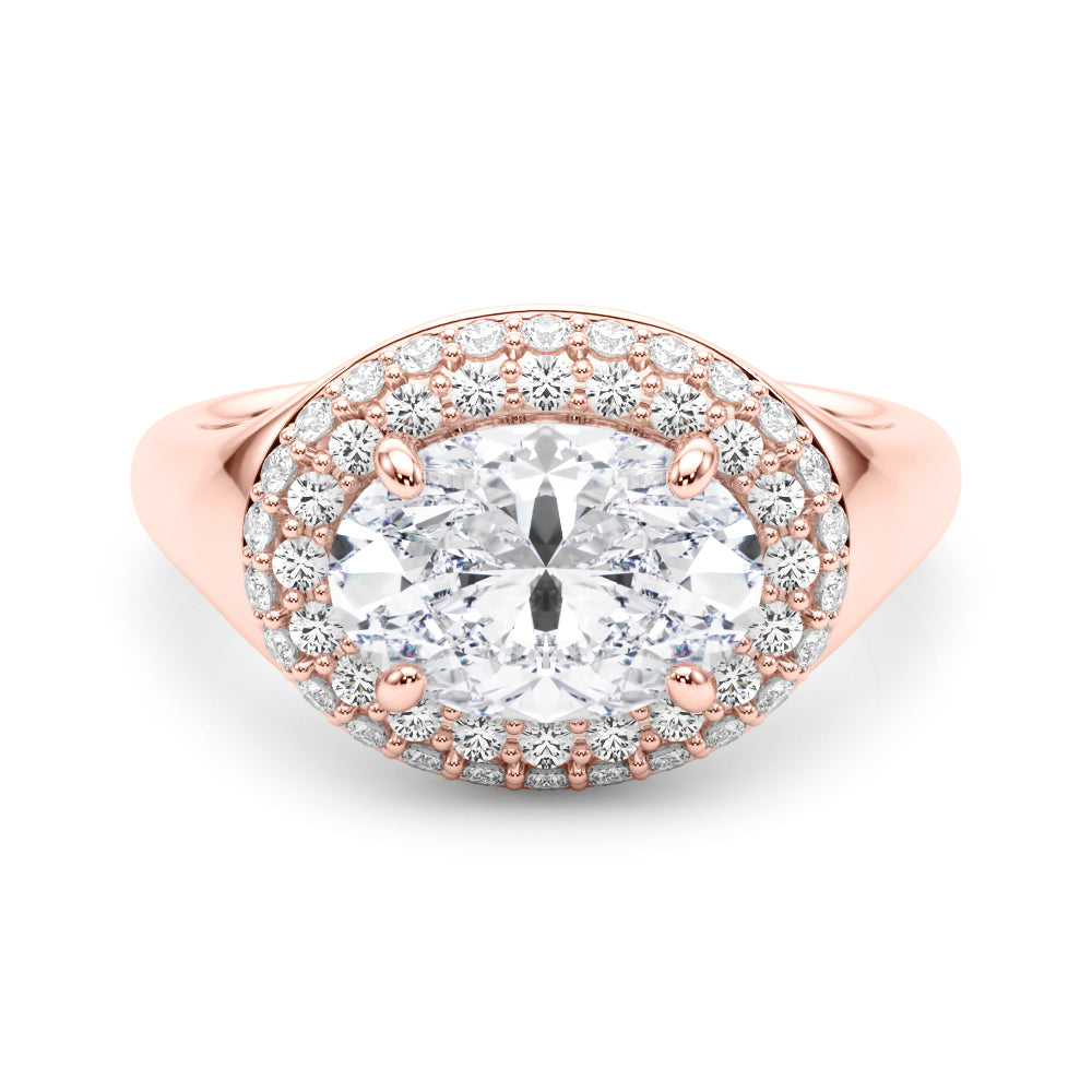 Oval Trellis Diamond Engagement Ring · 0.50 ct tw