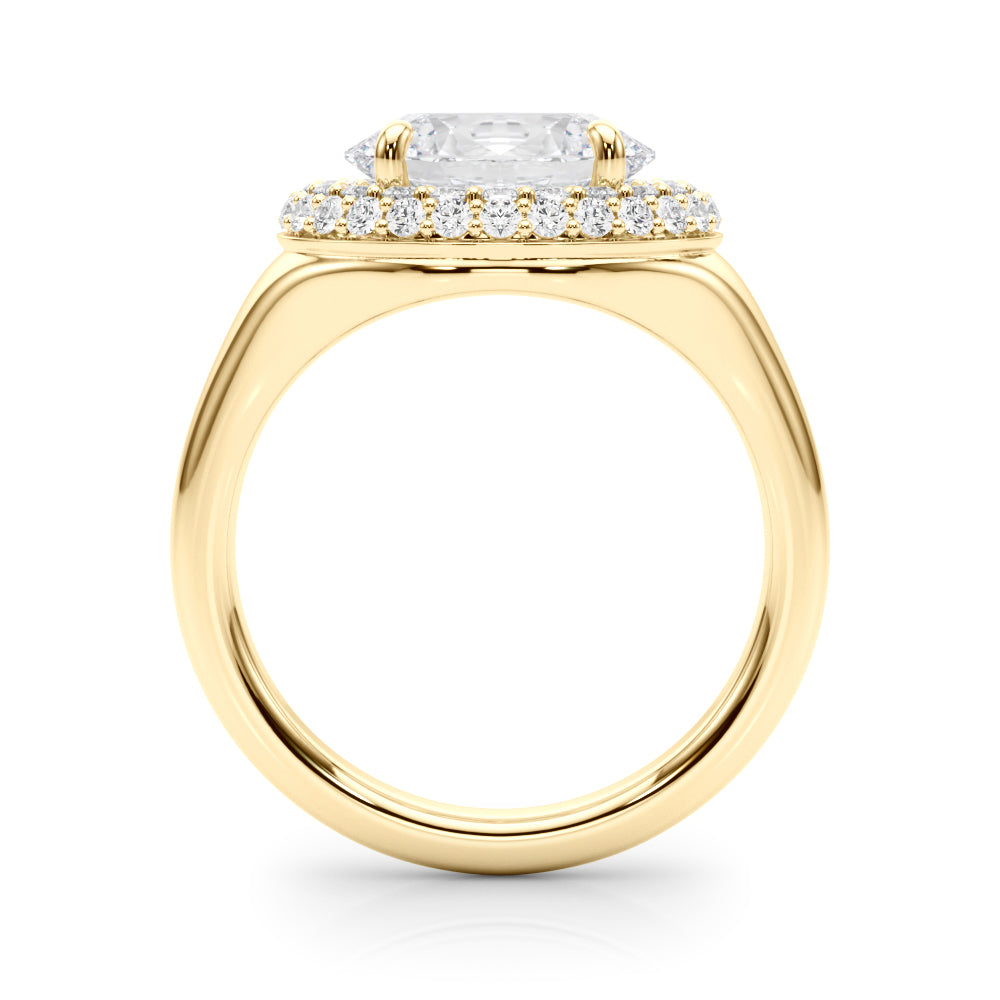 Oval Trellis Diamond Engagement Ring · 0.46 ct tw