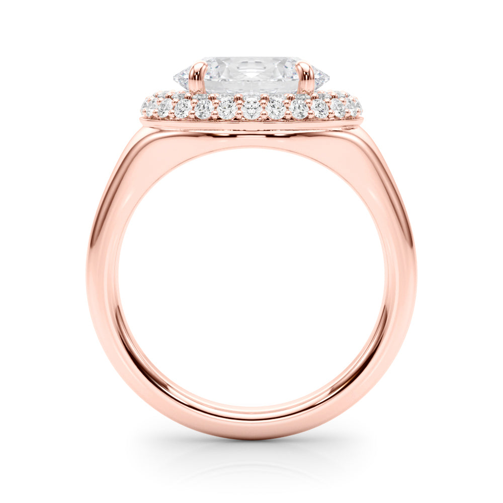 Oval Trellis Diamond Engagement Ring · 0.46 ct tw