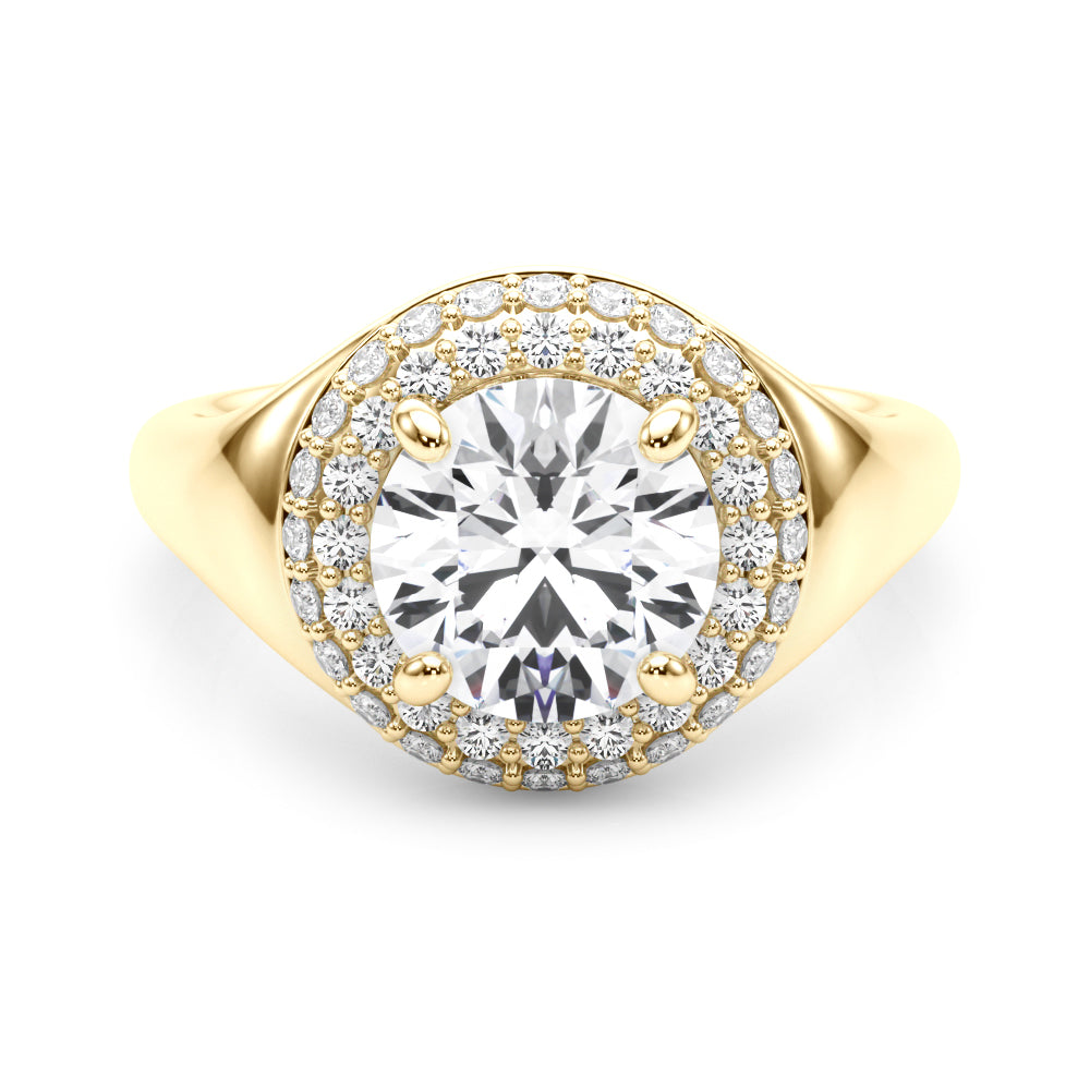 Round Trellis Diamond Engagement Ring · 2.44 ct tw