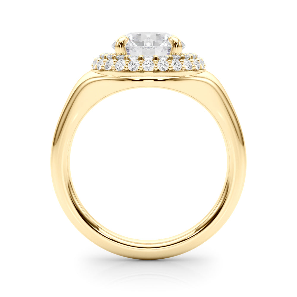 Round Trellis Diamond Engagement Ring · 2.44 ct tw