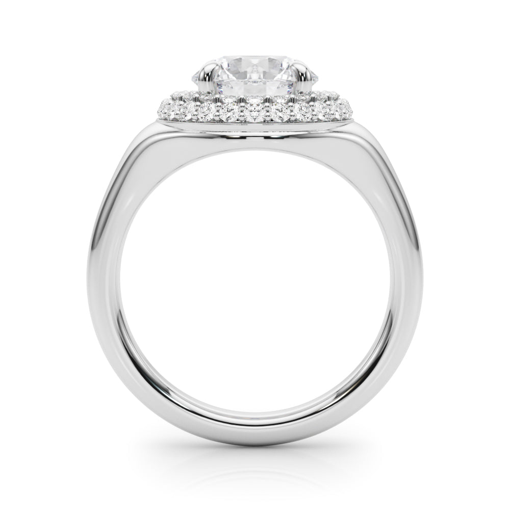 Round Trellis Diamond Engagement Ring · 2.44 ct tw