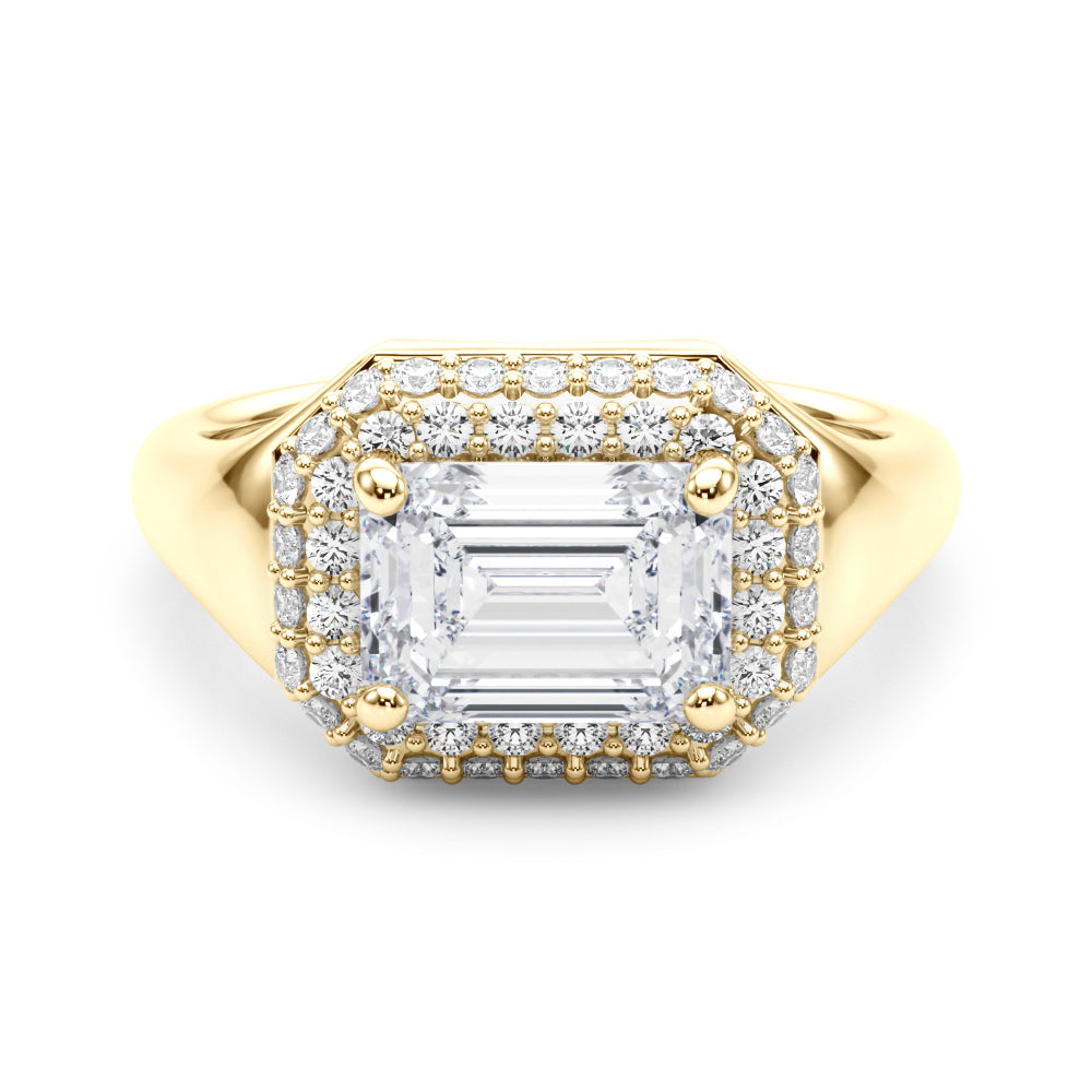 Emerald Trellis Diamond Engagement Ring · 0.40 ct tw