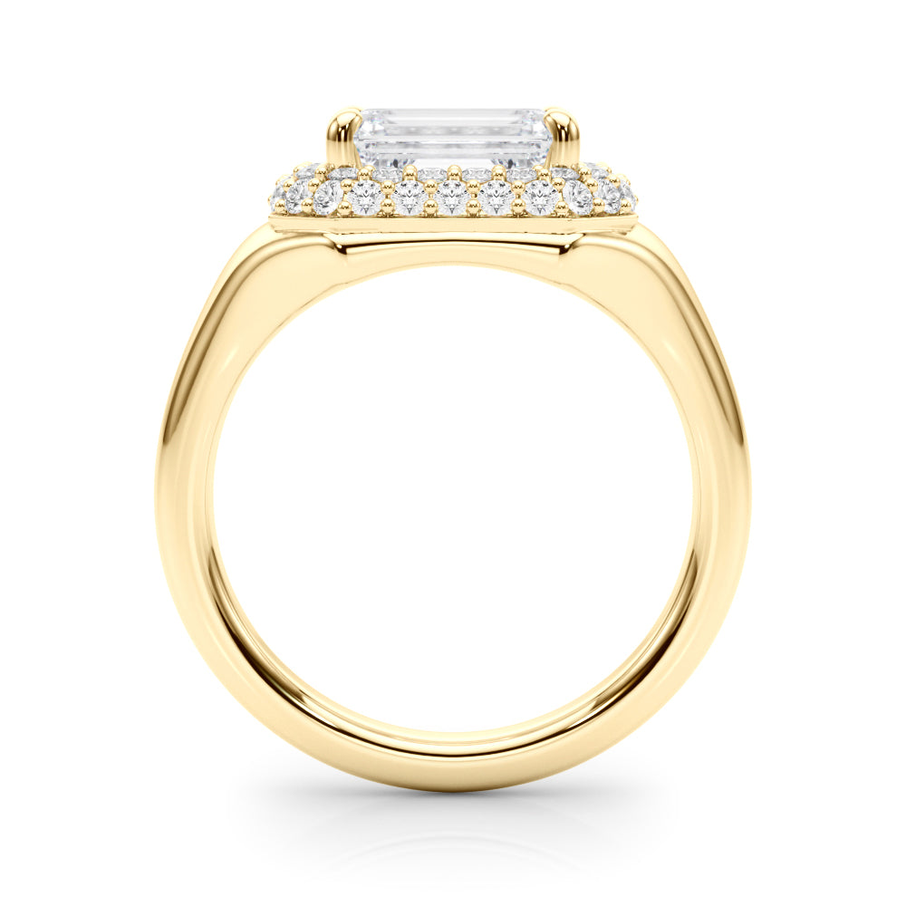 Emerald Trellis Diamond Engagement Ring · 0.46 ct tw