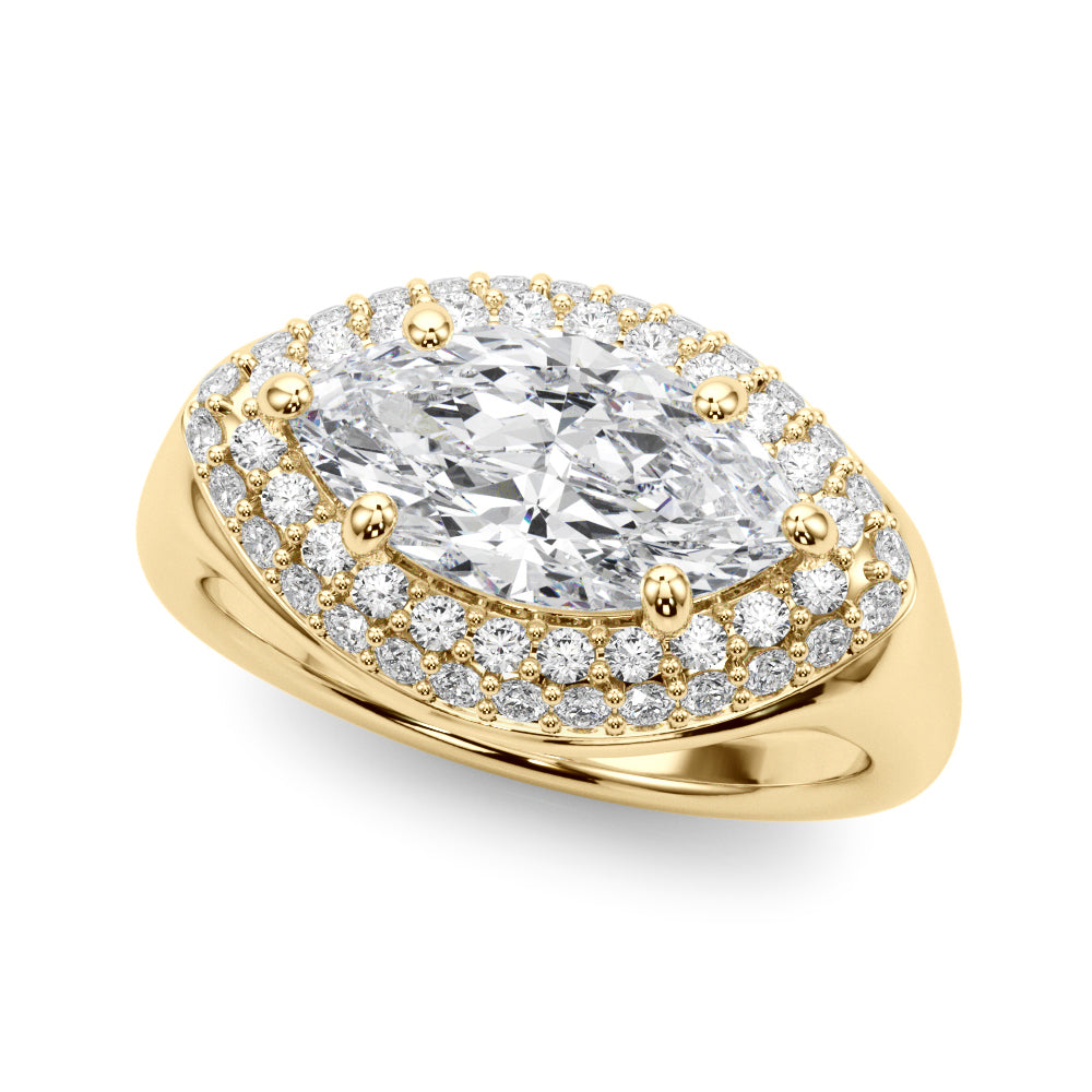 Marquise Trellis Diamond Engagement Ring · 1.44 ct tw