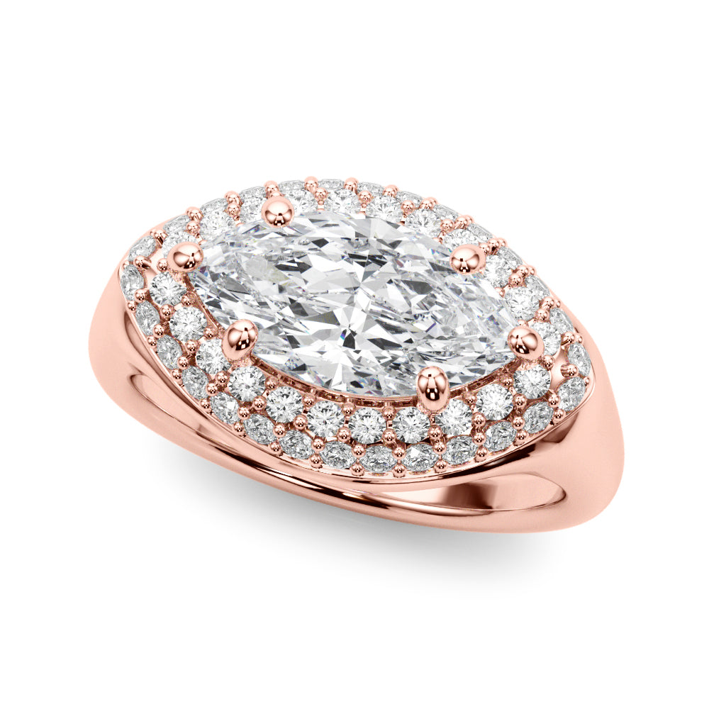 Marquise Trellis Diamond Engagement Ring · 1.44 ct tw