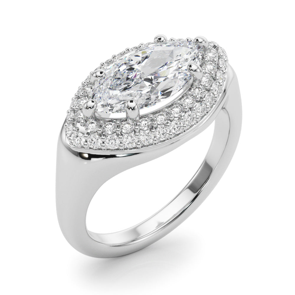 Marquise Trellis Diamond Engagement Ring · 1.44 ct tw