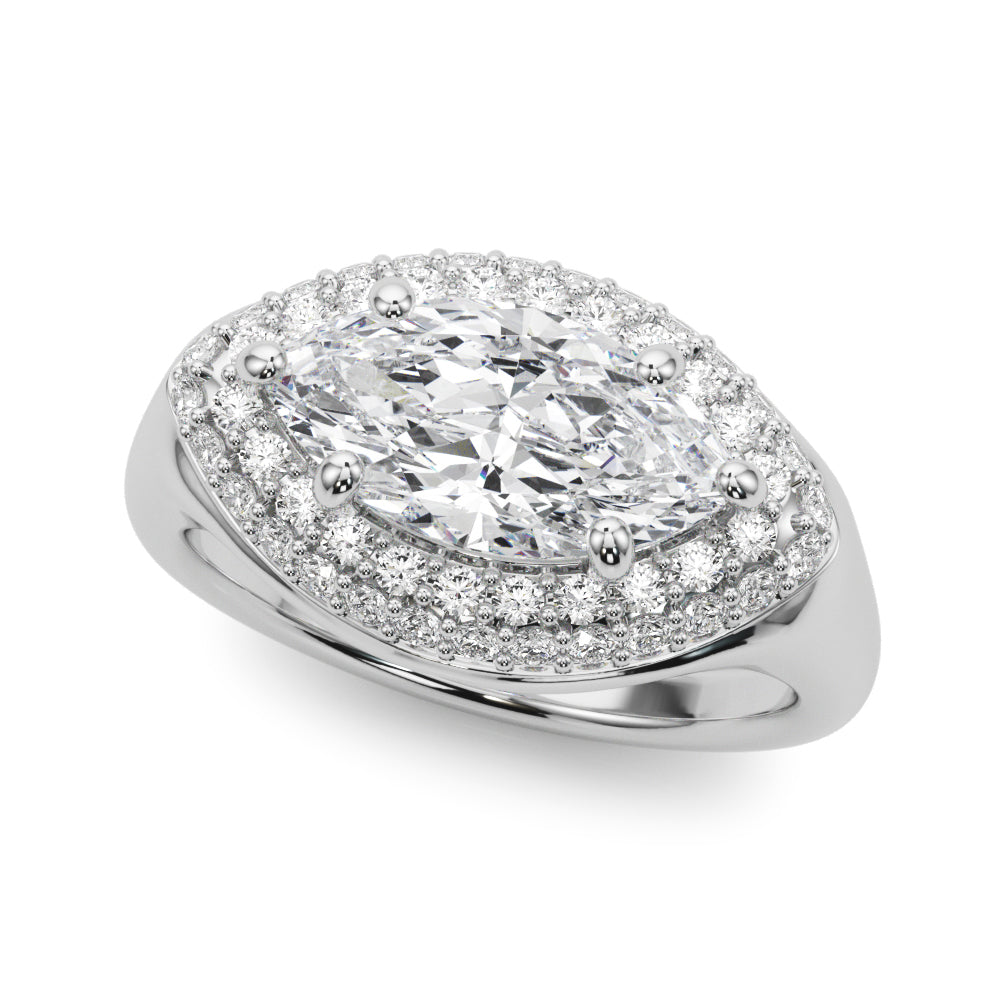 Marquise Trellis Diamond Engagement Ring · 1.44 ct tw