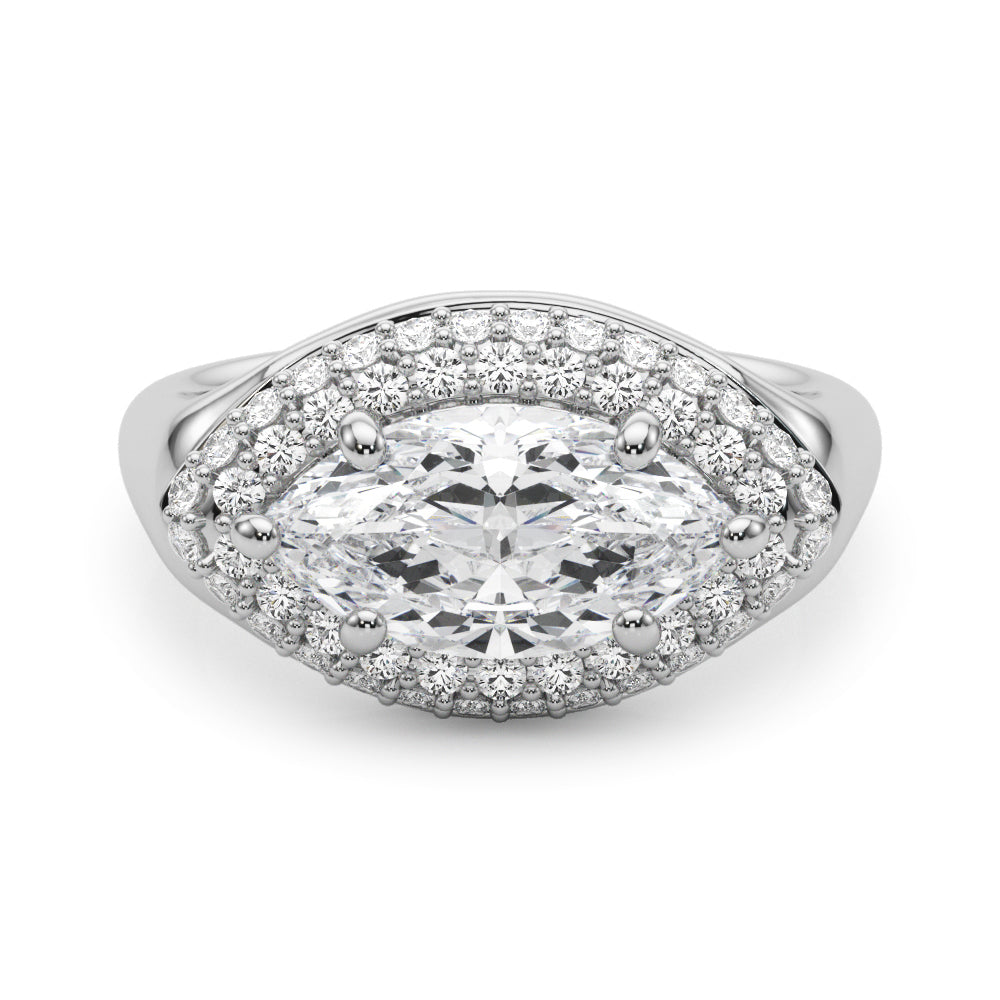 Marquise Trellis Diamond Engagement Ring · 1.44 ct tw