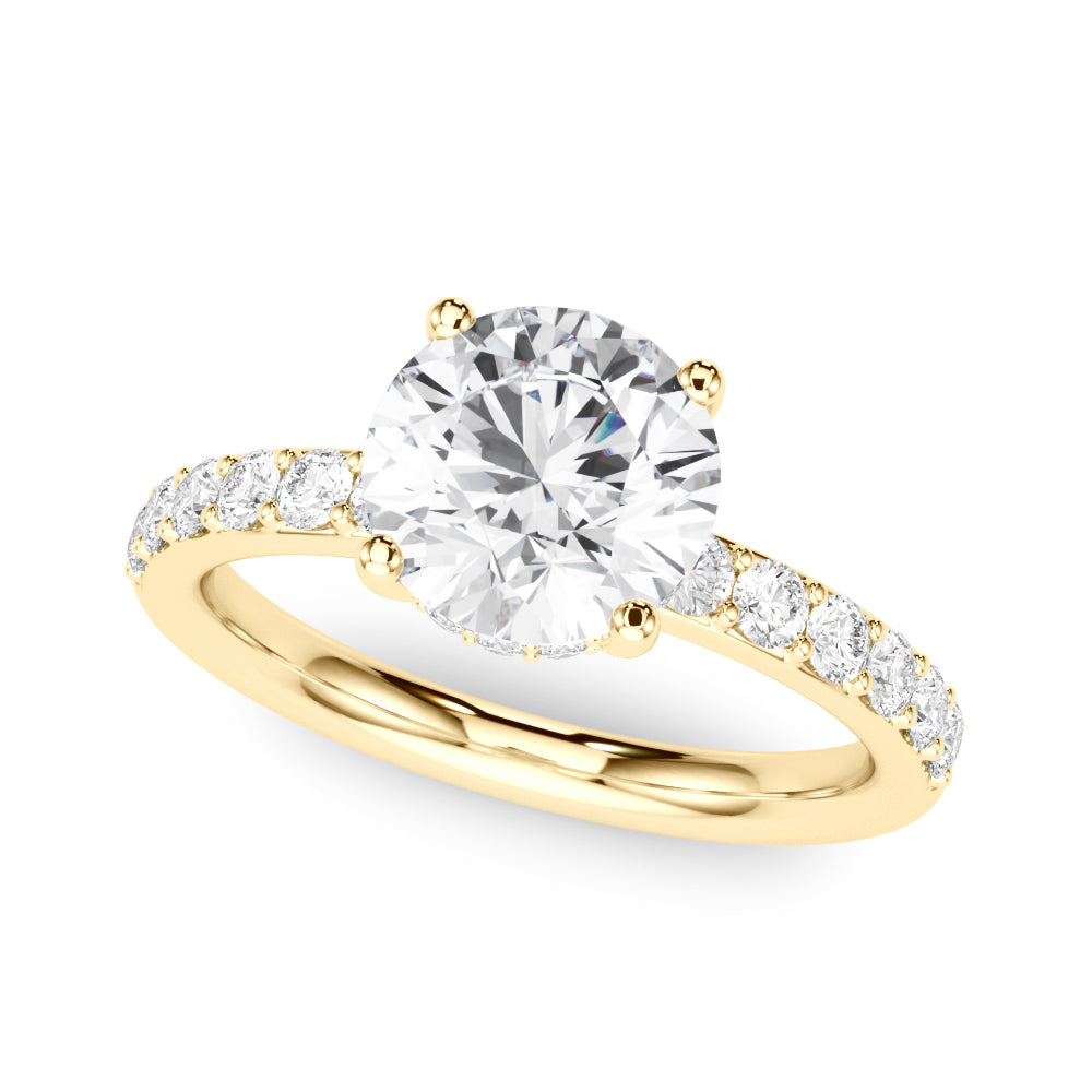 Round Center Diamond Engagement Ring · 1.20 ct tw