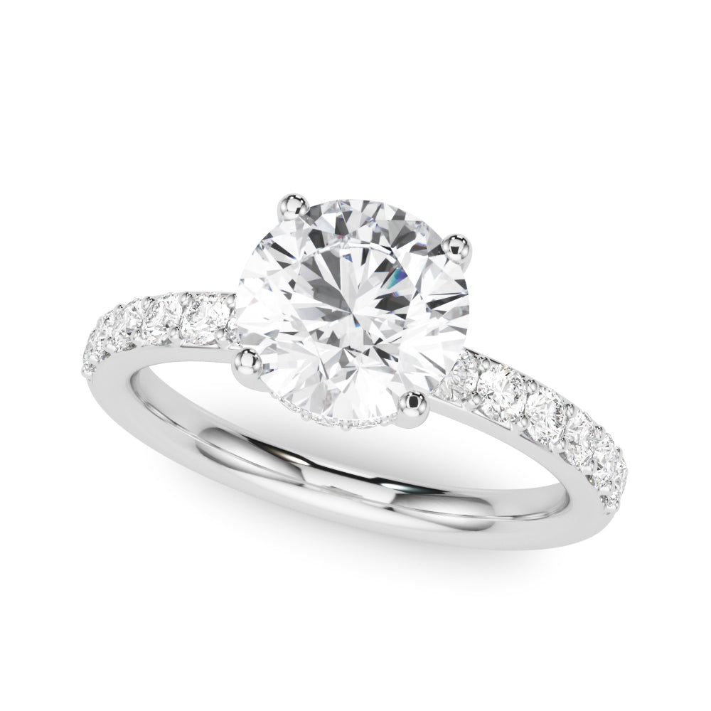 Round Center Diamond Engagement Ring · 1.45 ct tw