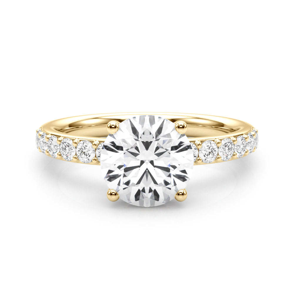 Round Center Diamond Engagement Ring · 1.45 ct tw