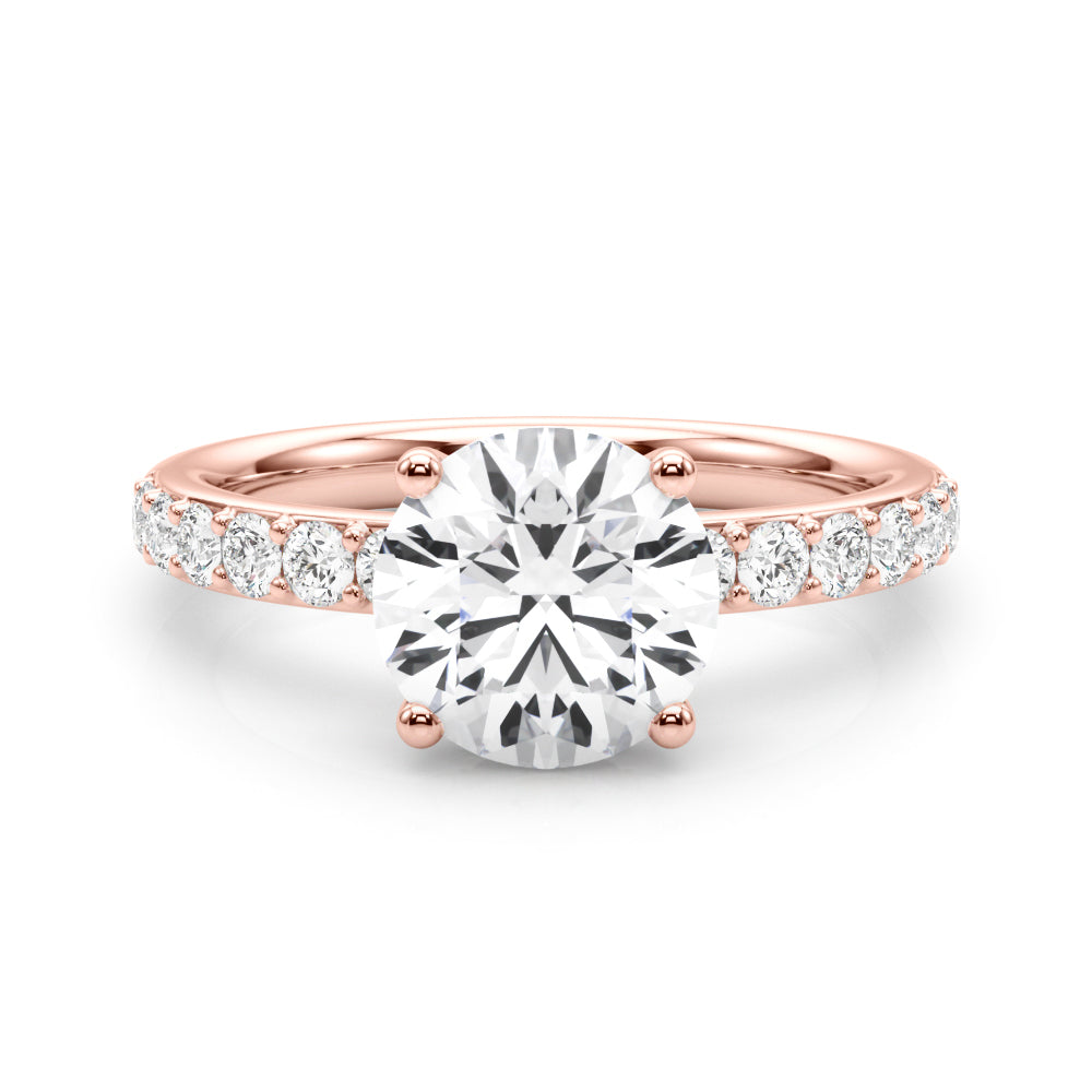 Round Center Diamond Engagement Ring · 1.45 ct tw