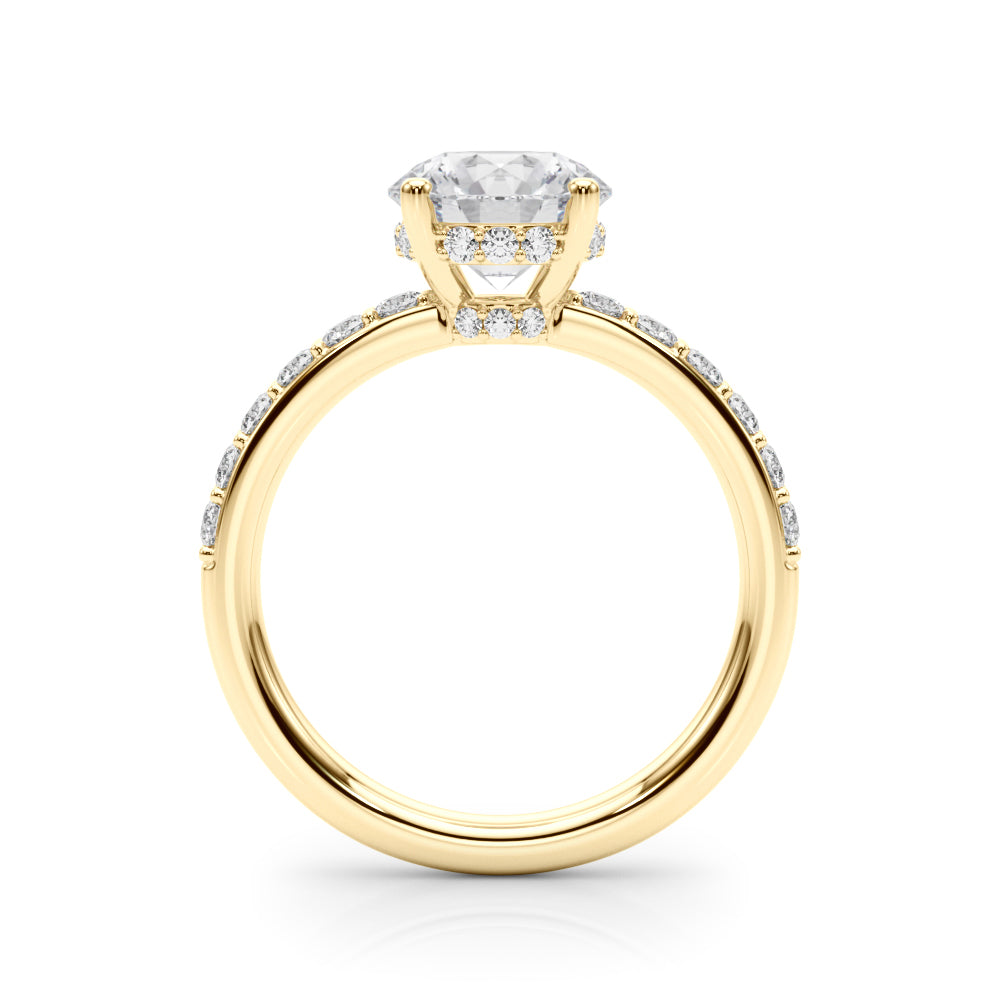 Round Center Diamond Engagement Ring · 3.48 ct tw