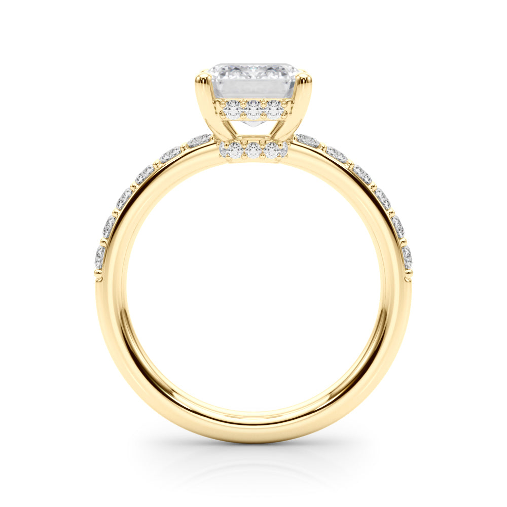Emerald EM Center Diamond Engagement Ring · 0.65 ct tw