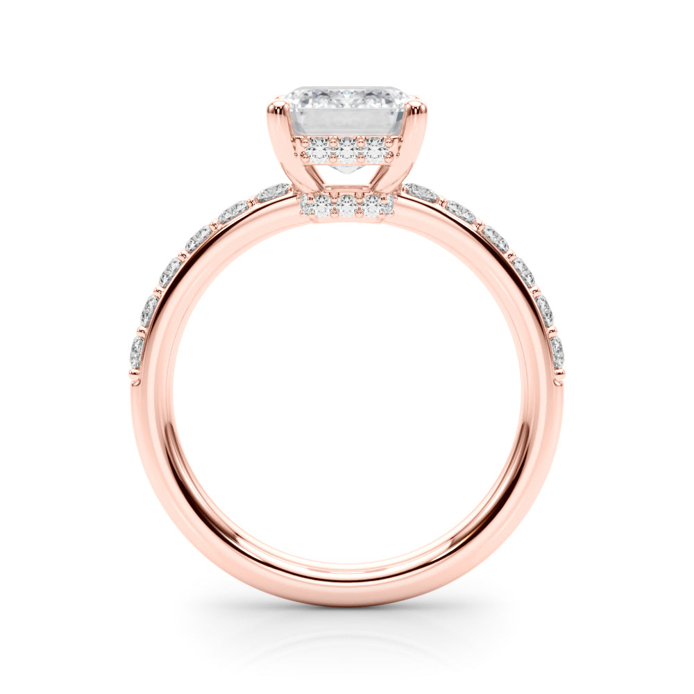 Emerald EM Center Diamond Engagement Ring · 0.52 ct tw