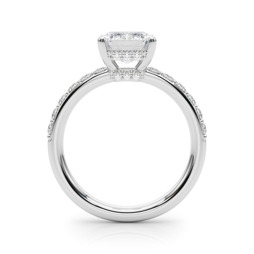 Emerald EM Center Diamond Engagement Ring · 0.65 ct tw