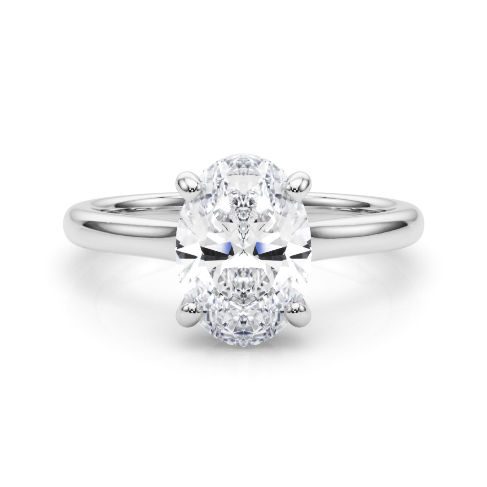 Oval Diamond Engagement Ring · 0.15 ct tw