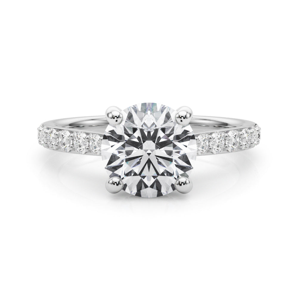 Round Halo Diamond Engagement Ring · 2.58 ct tw