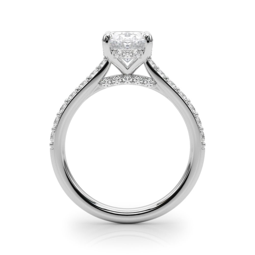 Oval Halo Round Diamond Engagement Ring · 2.56 ct tw