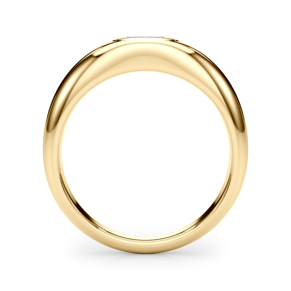 Oval Bezel Set Diamond Solitaire Engagement Ring · 0.38 ct tw
