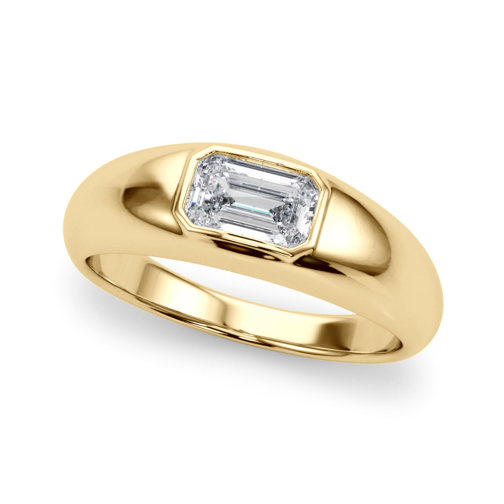 Emerald Pave Diamond Engagement Ring · 0.60 ct tw