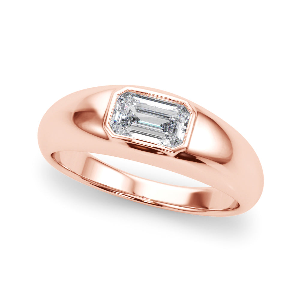 Emerald Pave Diamond Engagement Ring · 0.60 ct tw