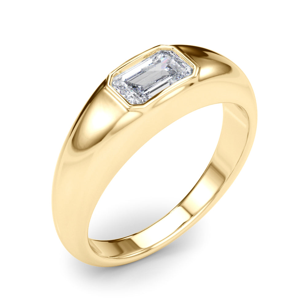 Emerald Pave Diamond Engagement Ring · 0.60 ct tw