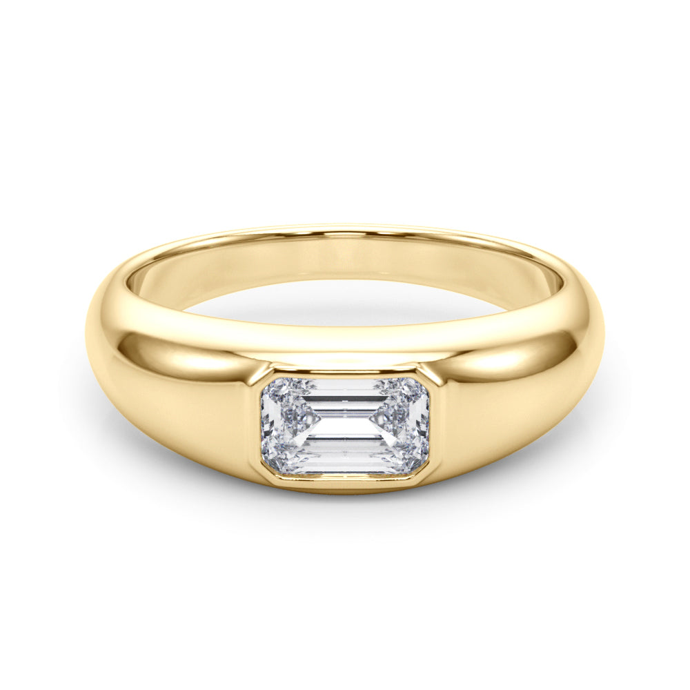 Emerald Pave Diamond Engagement Ring · 0.60 ct tw