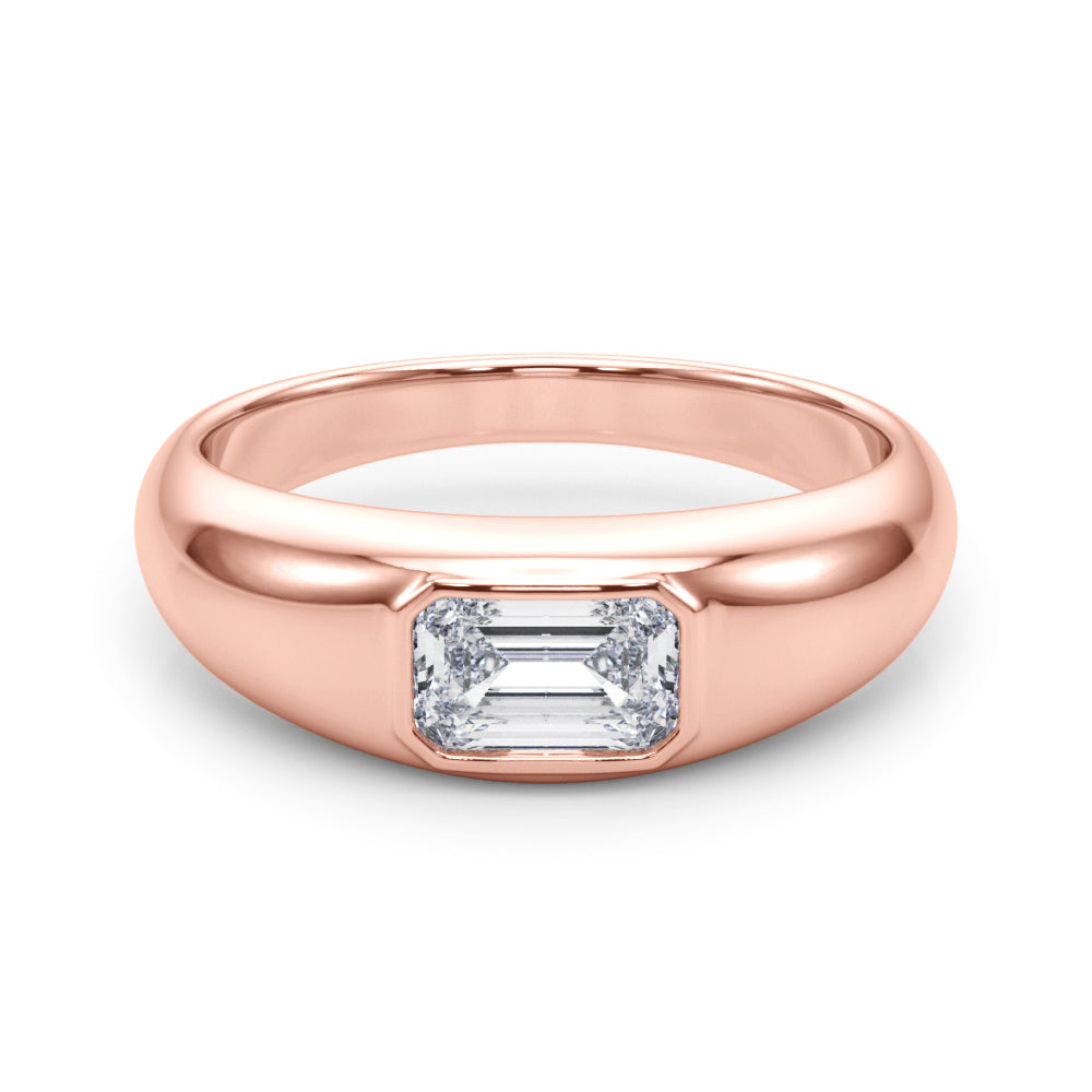 Emerald Pave Diamond Engagement Ring · 0.60 ct tw