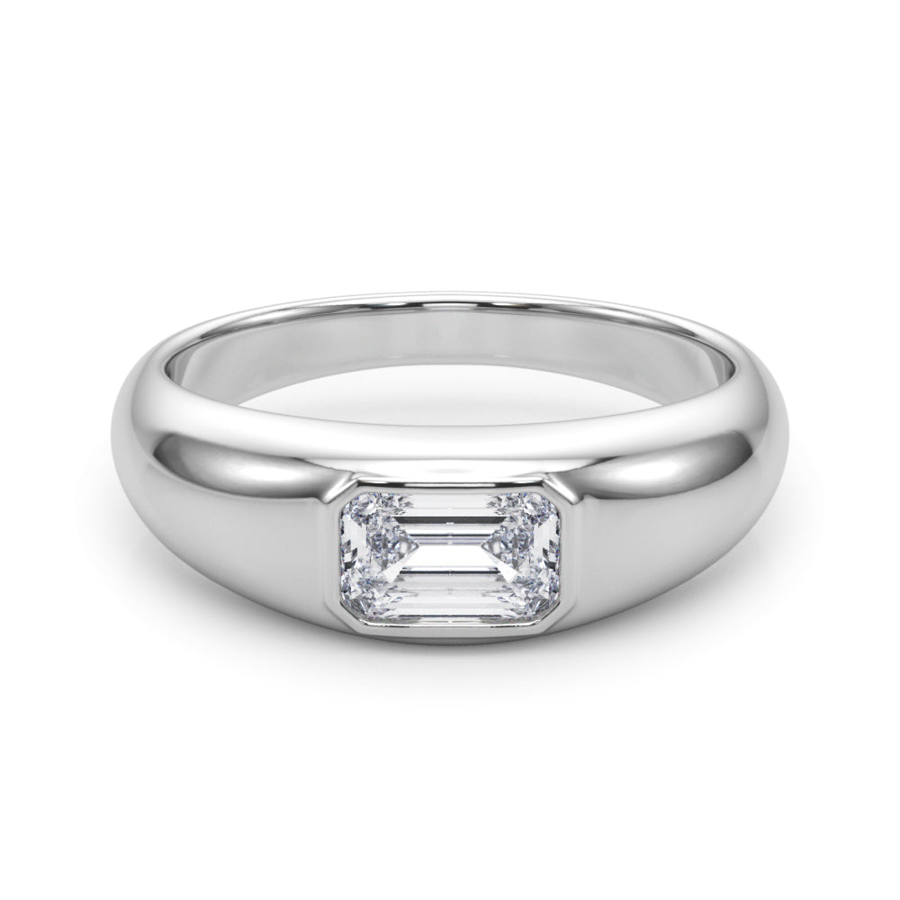 Emerald Pave Diamond Engagement Ring · 0.60 ct tw