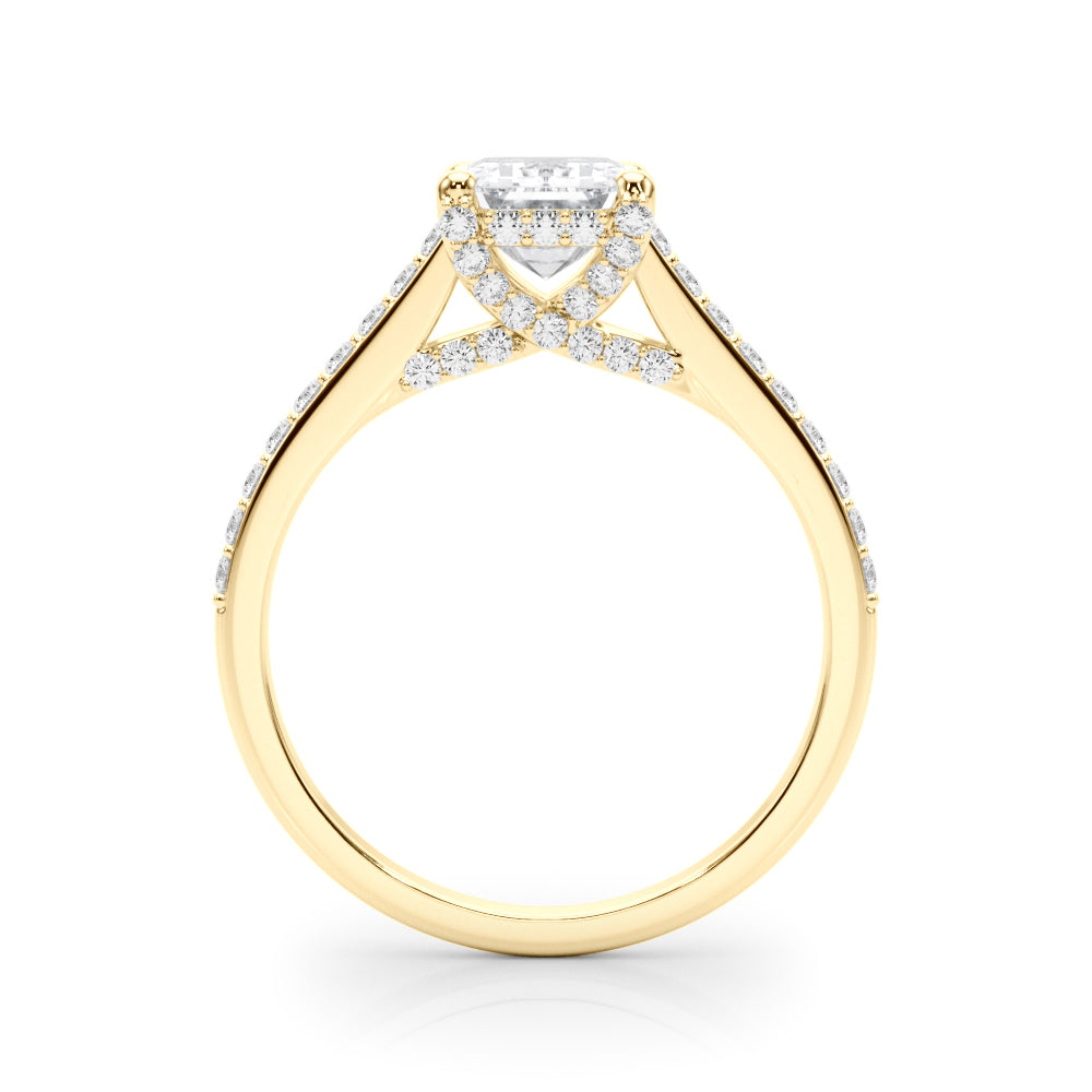 Emerald Cut Center Diamond Engagement Ring · 0.41 ct tw