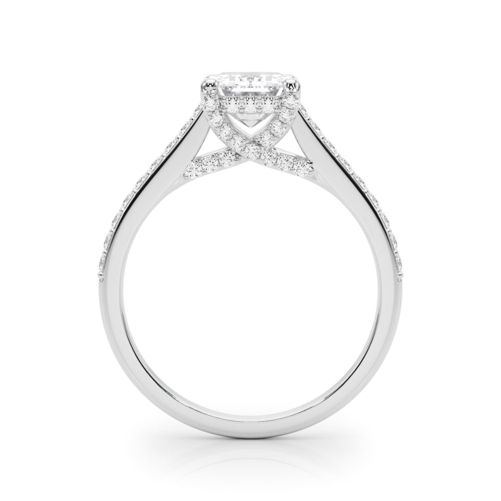Emerald Cut Center Diamond Engagement Ring · 0.39 ct tw