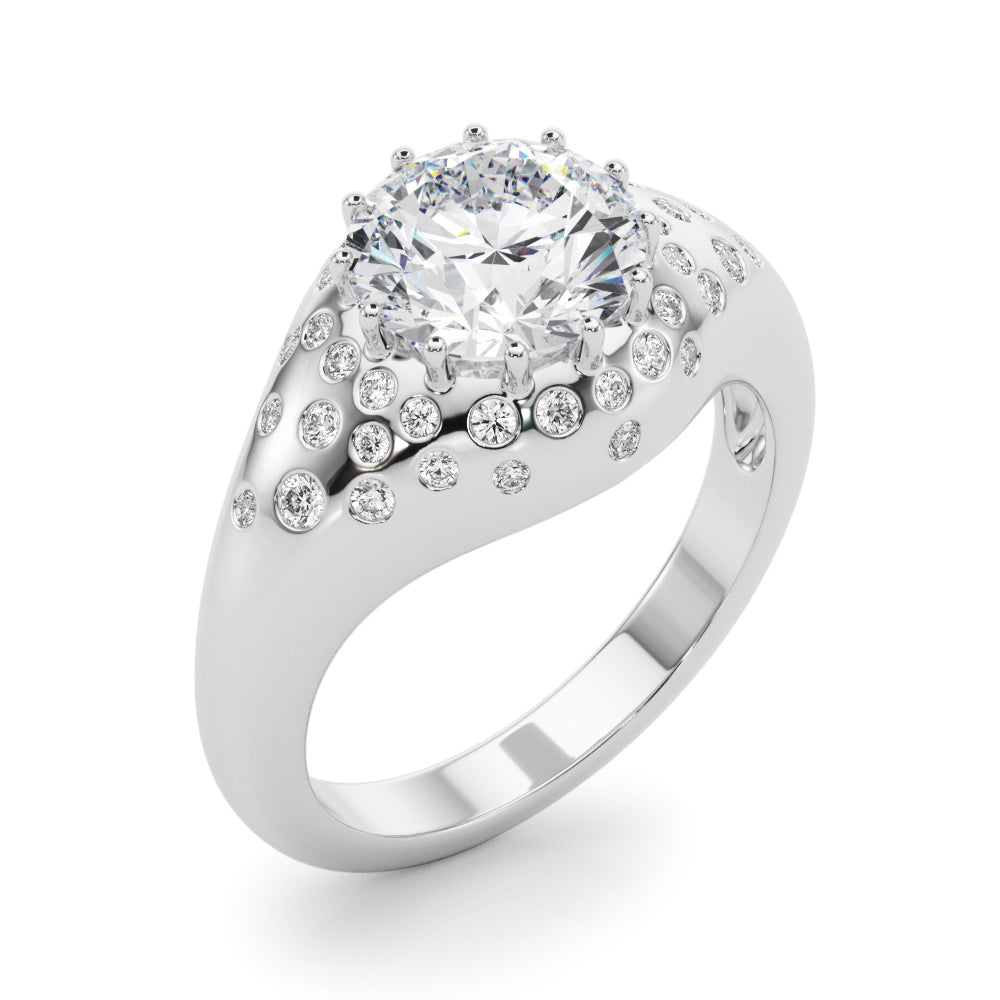 Round Center Diamond Engagement Ring · 1.26 ct tw
