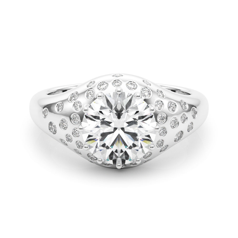 Round Center Diamond Engagement Ring · 2.77 ct tw