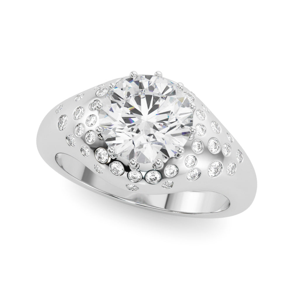 Round Center Diamond Engagement Ring · 1.76 ct tw