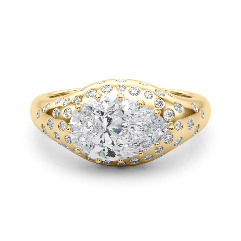 Pear PS Center Diamond Engagement Ring · 0.30 ct tw