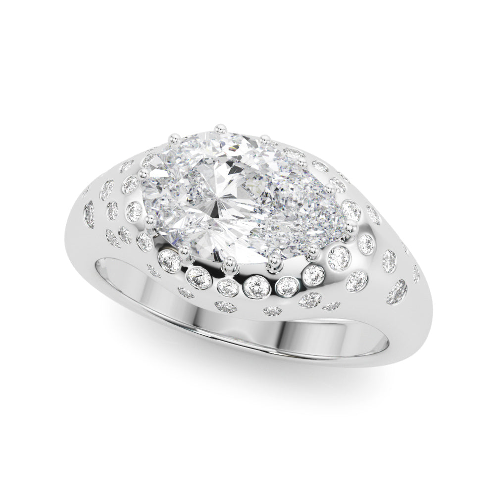Pear PS Center Diamond Engagement Ring · 0.29 ct tw