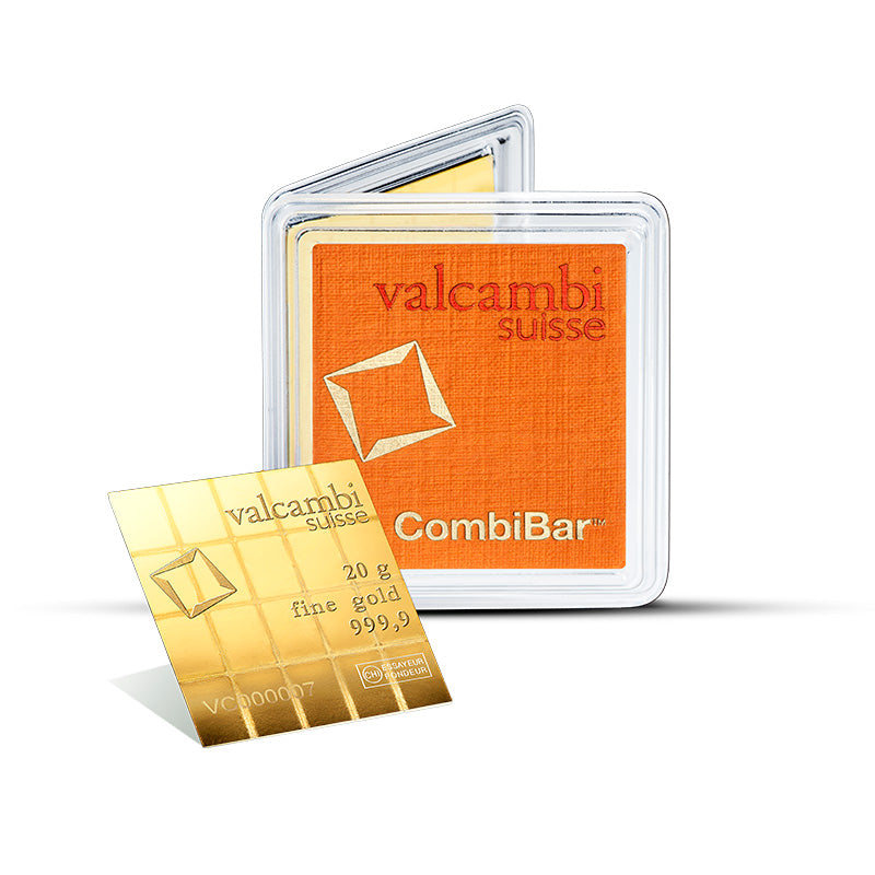 20 Gram Valcambi Gold CombiBar