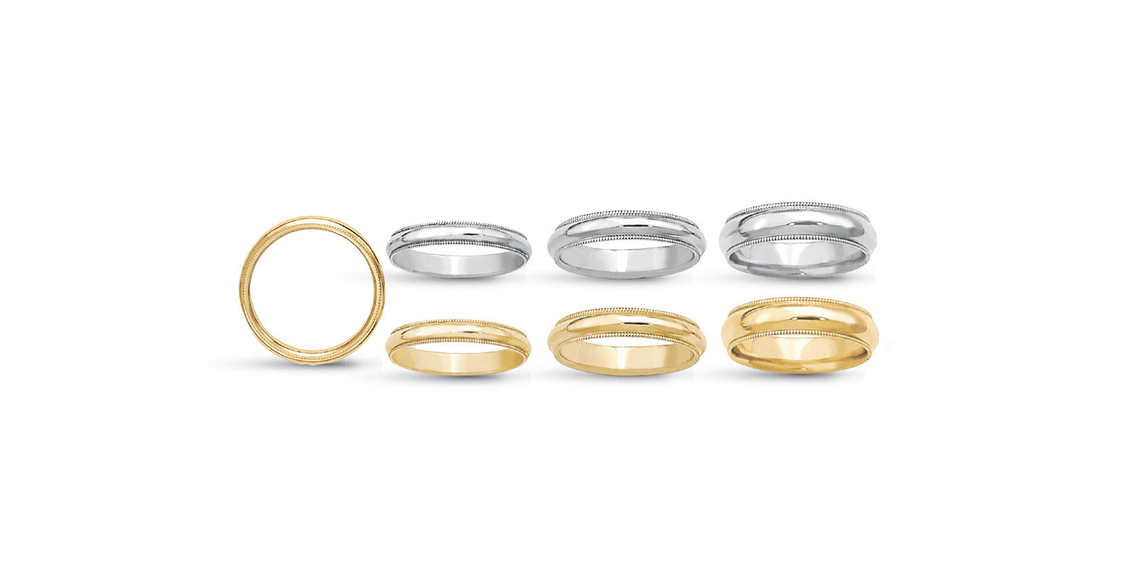4 0.0 MM Comfort Fit Milgrain Band