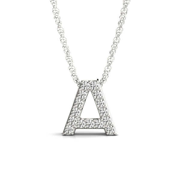 1/15 Cttw A Initial Diamond Pendant · 0.07 ct tw