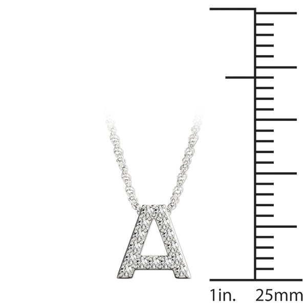 1/15 Cttw A Initial Diamond Pendant · 0.07 ct tw
