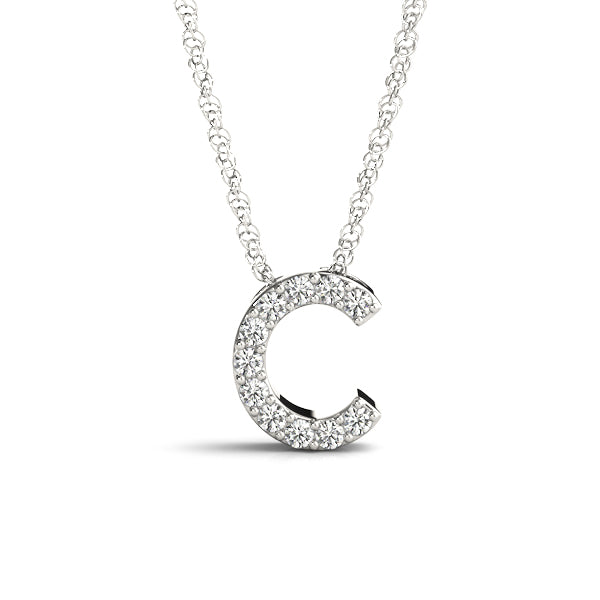 1/20 Cttw C Initial Diamond Pendant · 0.06 ct tw