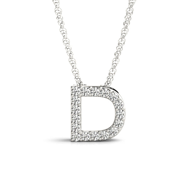 1/10 Cttw E Initial Diamond Pendant · 0.09 ct tw