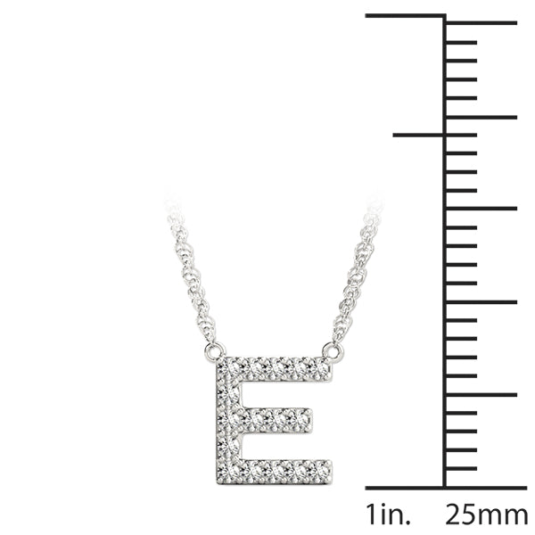 1/15 Cttw E Initial Diamond Pendant · 0.08 ct tw