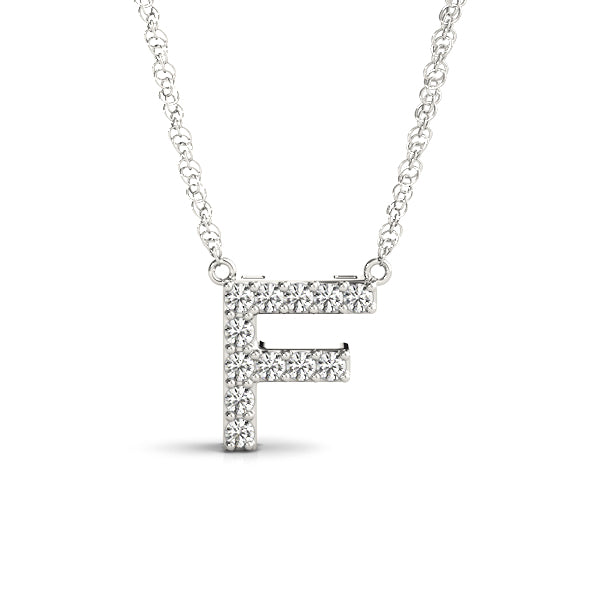 1/20 Cttw F Initial Diamond Pendant · 0.06 ct tw