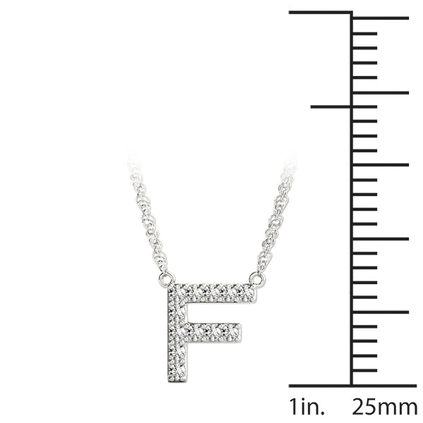 1/20 Cttw F Initial Diamond Pendant · 0.06 ct tw