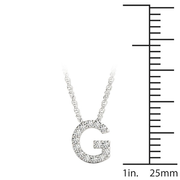 1/15 Cttw G Initial Diamond Pendant · 0.07 ct tw